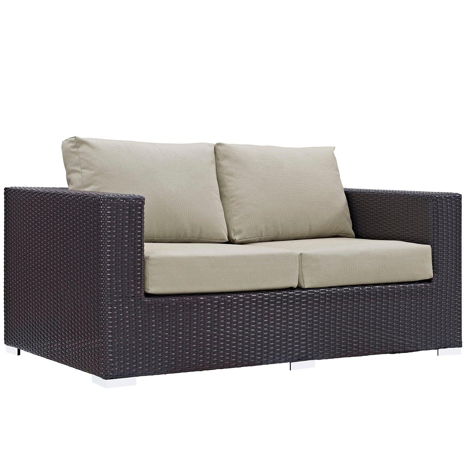 Modway Convene 5 Piece Outdoor Patio Sofa Set FredCo
