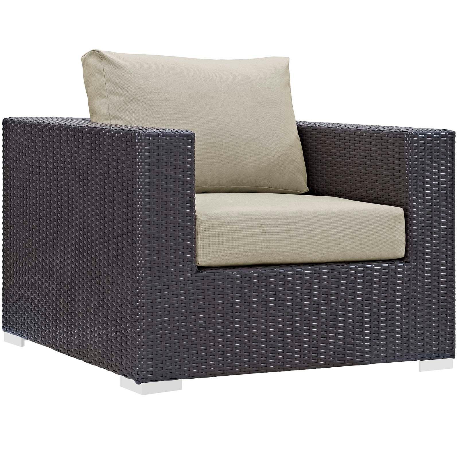Modway Convene 5 Piece Set Outdoor Patio with Fire Pit FredCo