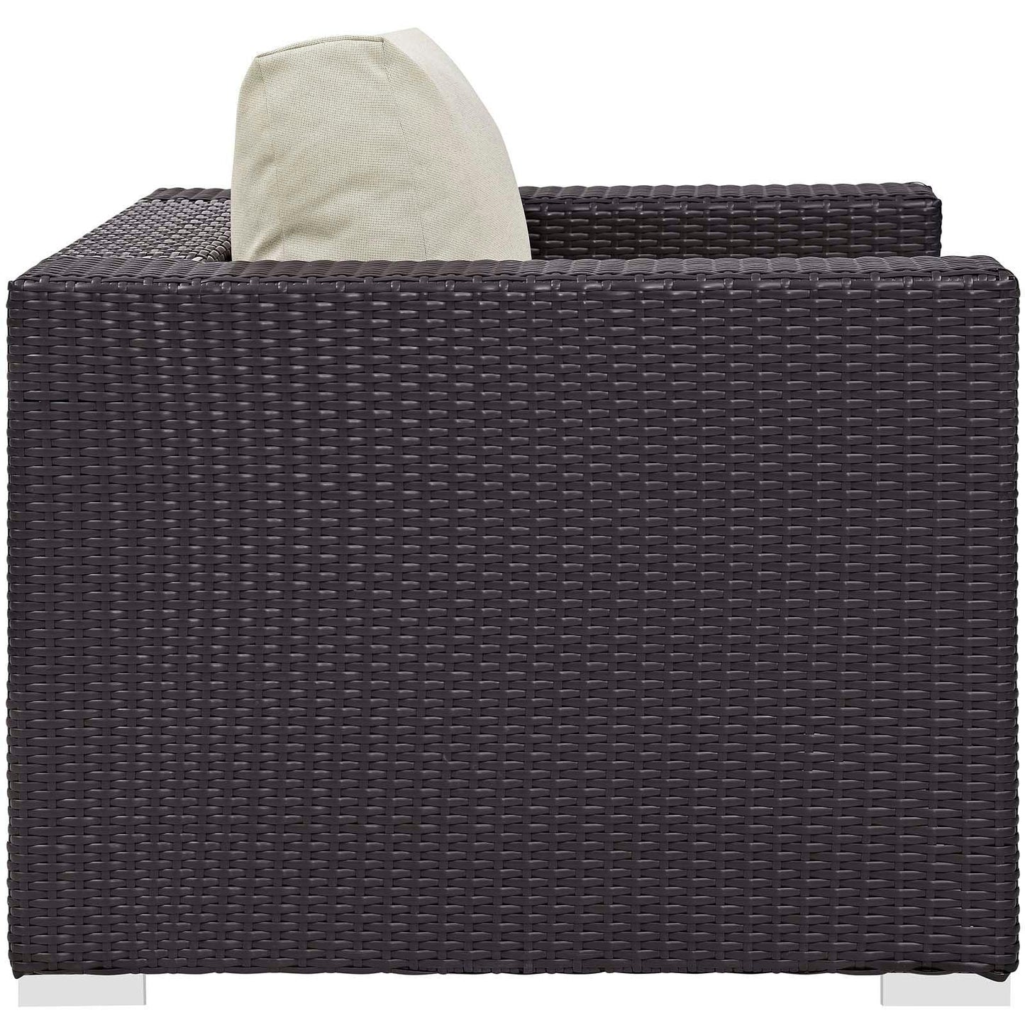 Modway Convene 5 Piece Set Outdoor Patio with Fire Pit FredCo