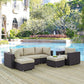 Modway Convene 6 Piece Outdoor Patio Sectional Set FredCo