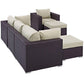 Modway Convene 6 Piece Outdoor Patio Sectional Set FredCo