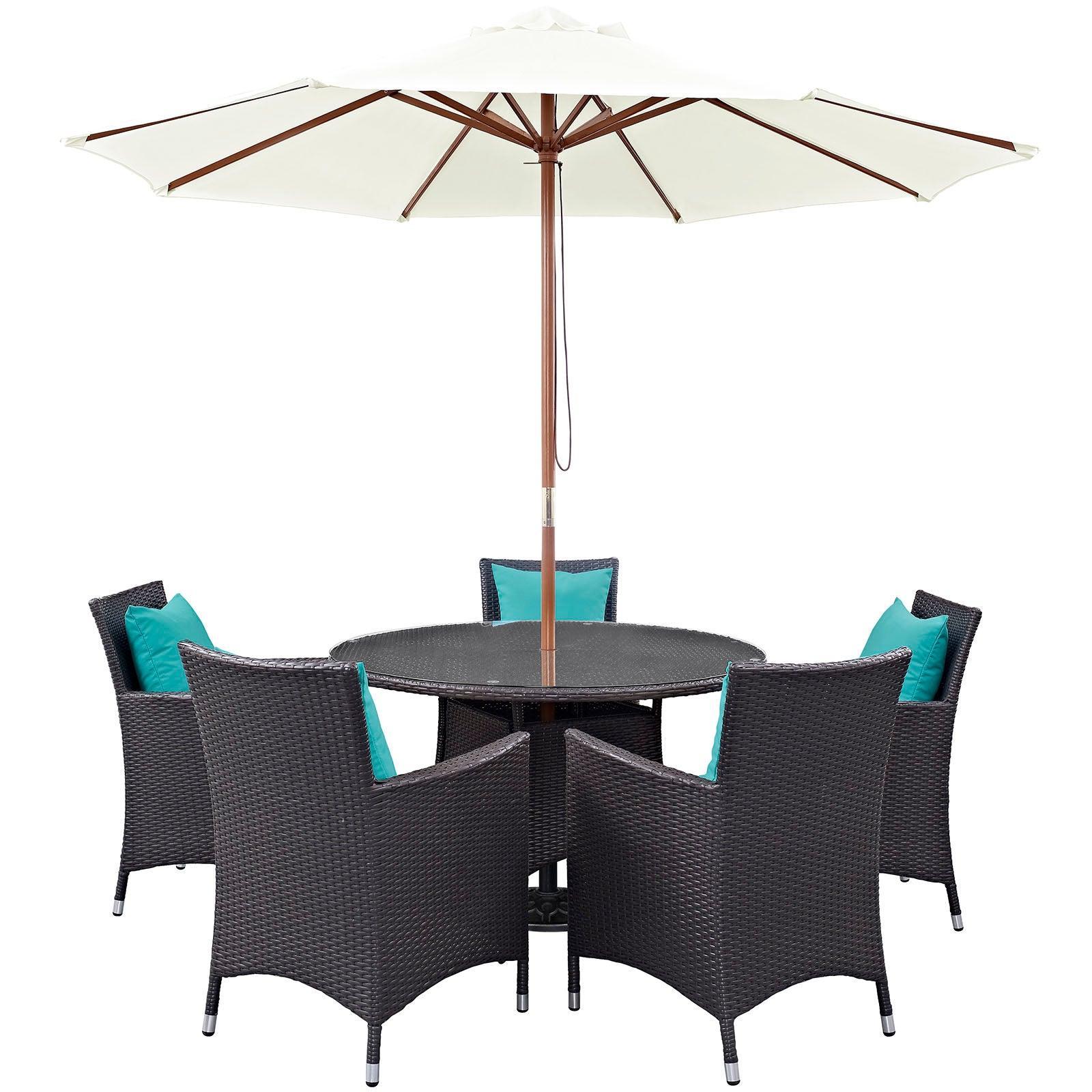 Modway Convene 7 Piece Outdoor Patio Dining Set FredCo