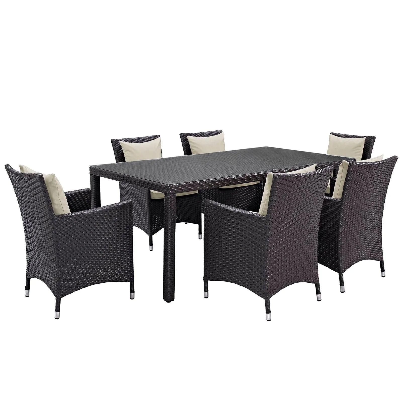 Modway Convene 7 Piece Outdoor Patio Dining Set, EEI-2199 FredCo
