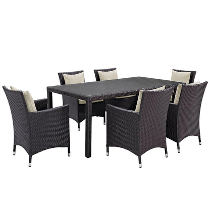 Modway Convene 7 Piece Outdoor Patio Dining Set, EEI-2199 FredCo