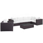 Modway Convene 7 Piece Outdoor Patio Sectional Set FredCo