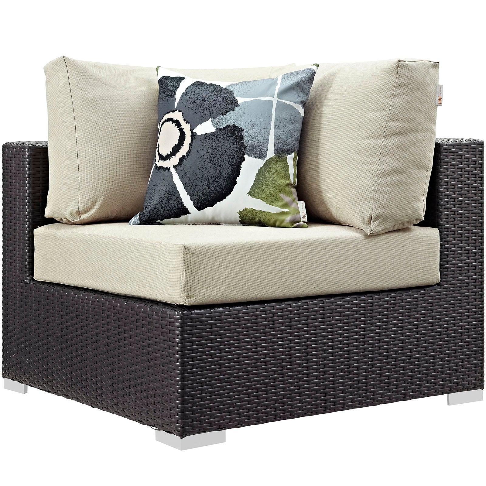 Modway Convene 7 Piece Outdoor Patio Sectional Set, EEI-2350 FredCo