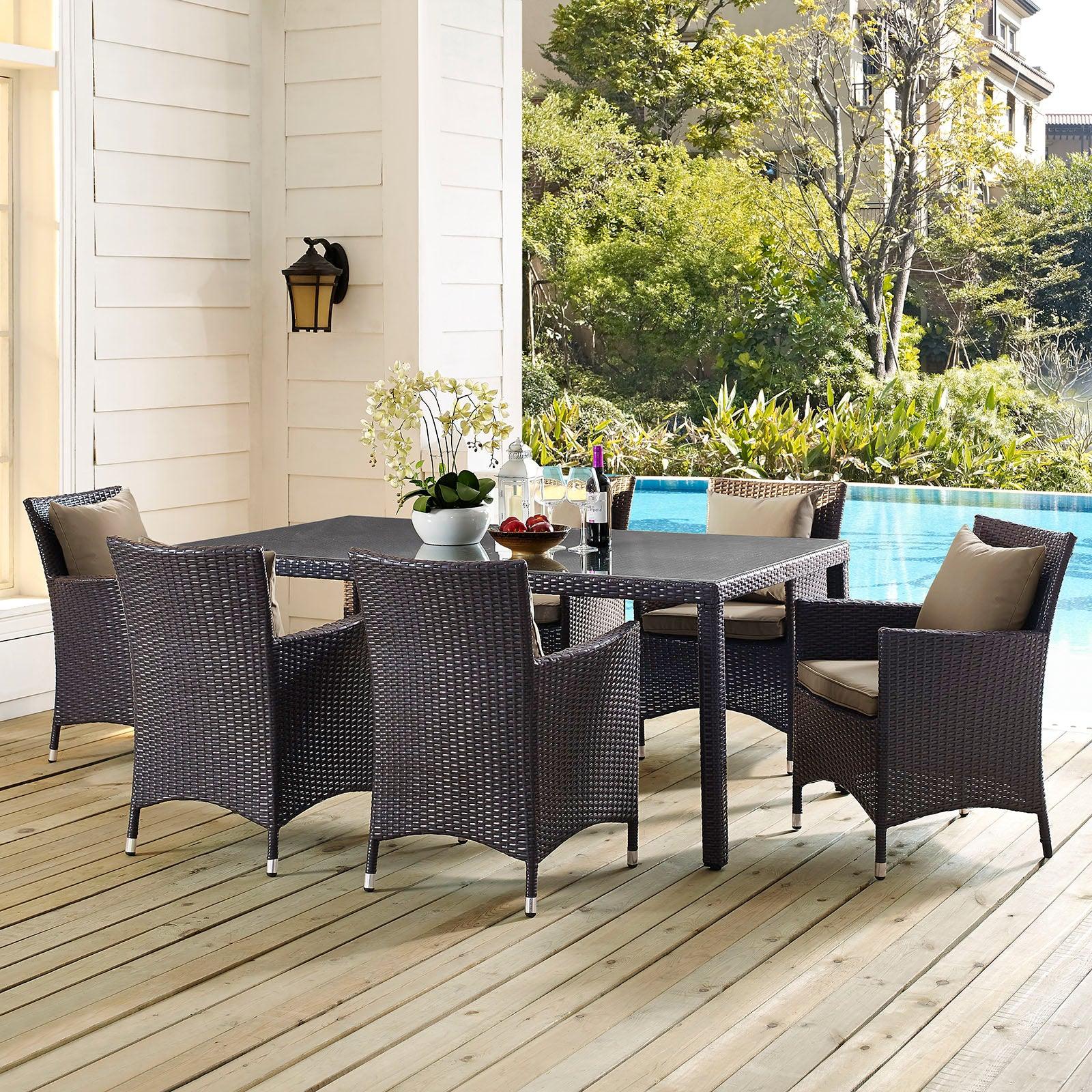 Modway Convene 70" Outdoor Patio Dining Table FredCo