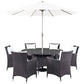 Modway Convene 8 Piece Outdoor Patio Dining Set FredCo