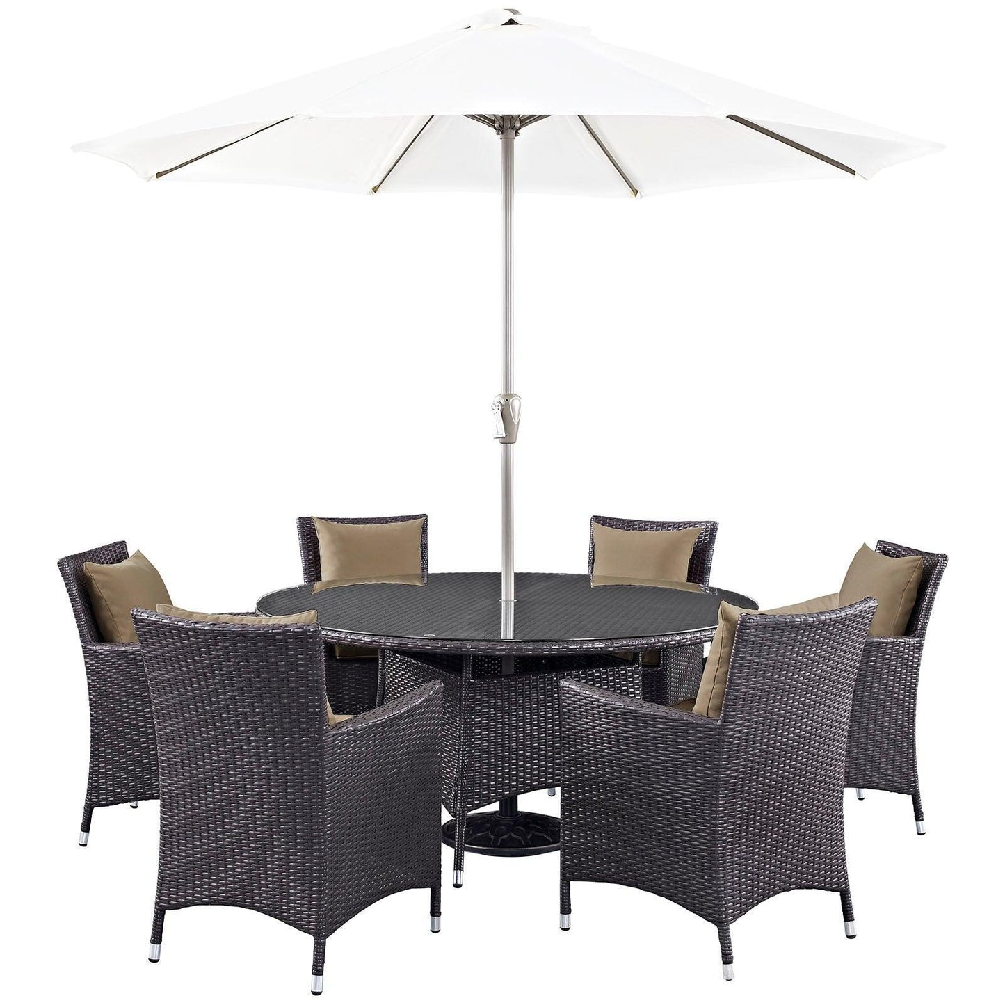 Modway Convene 8 Piece Outdoor Patio Dining Set FredCo