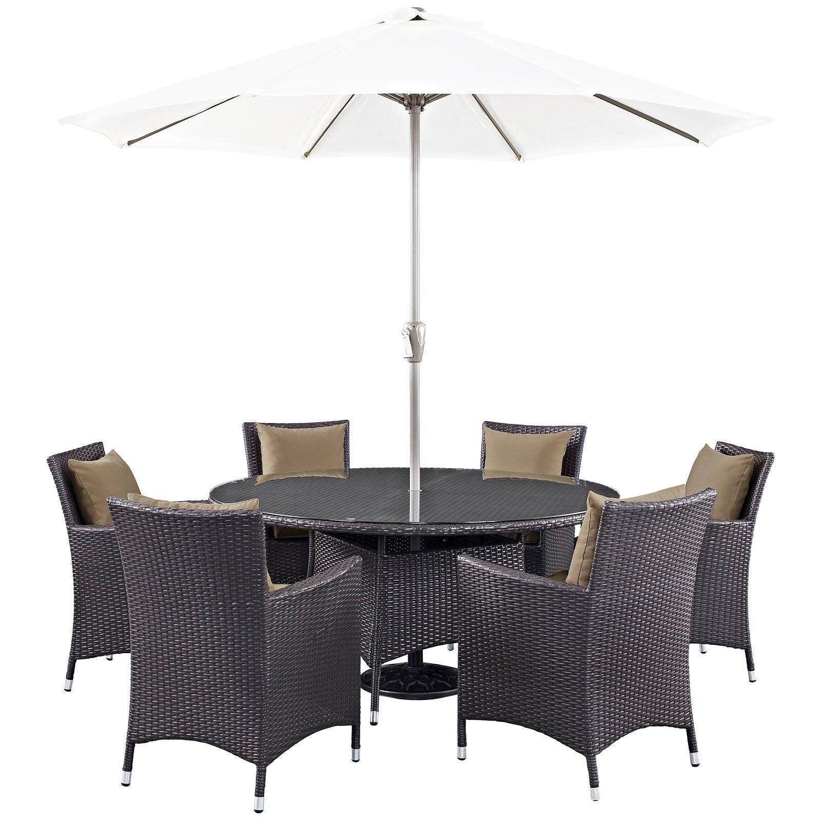 Modway Convene 8 Piece Outdoor Patio Dining Set FredCo