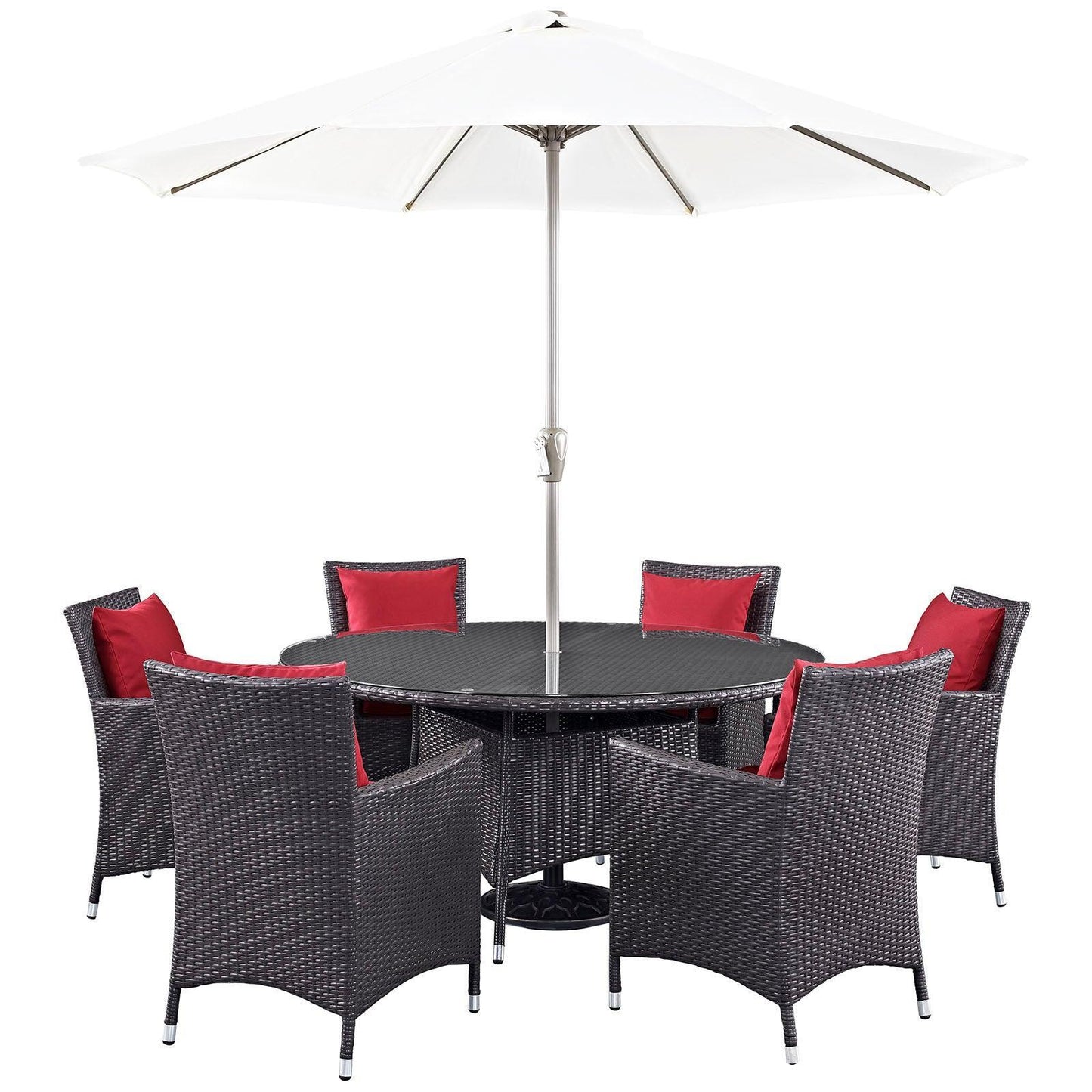 Modway Convene 8 Piece Outdoor Patio Dining Set FredCo