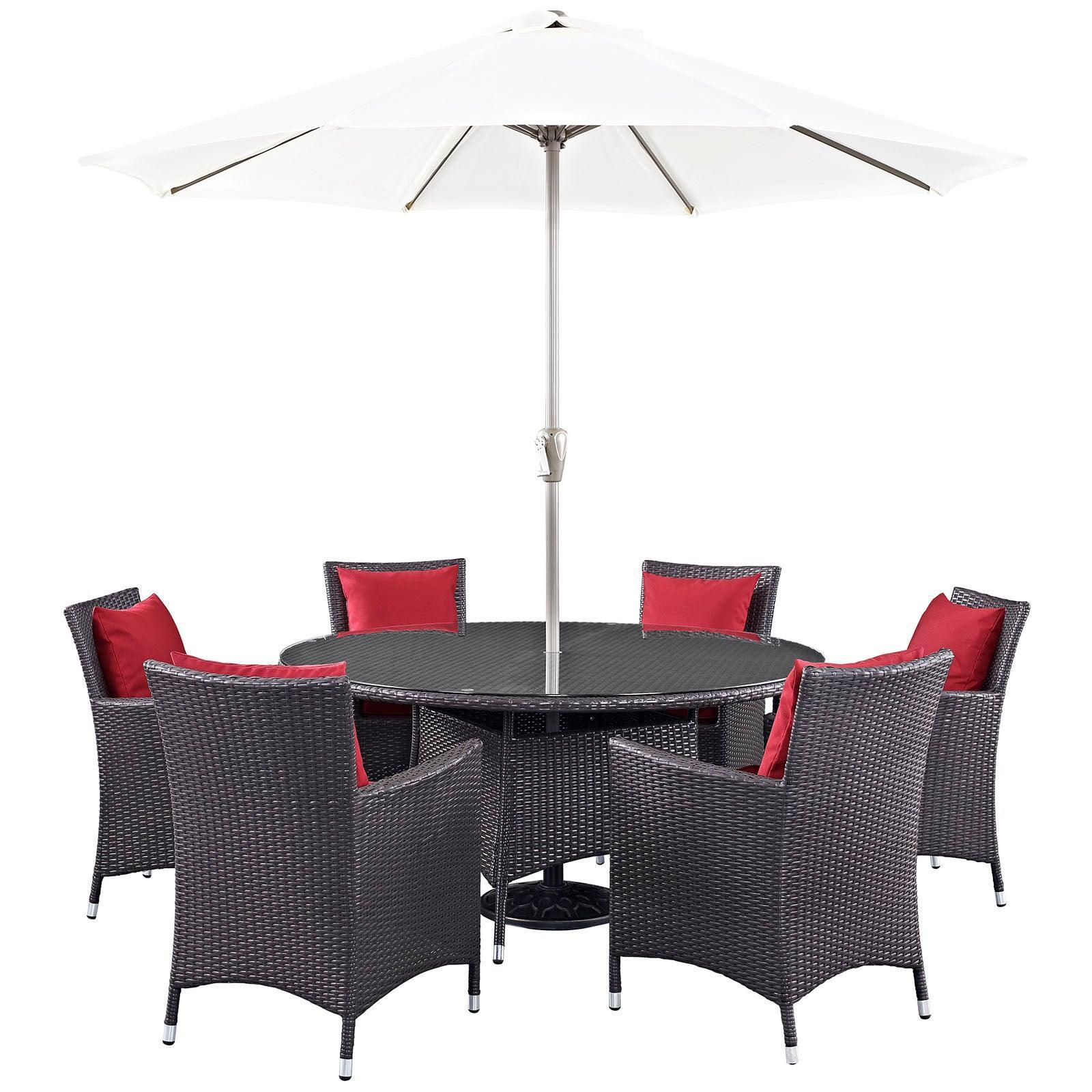 Modway Convene 8 Piece Outdoor Patio Dining Set FredCo