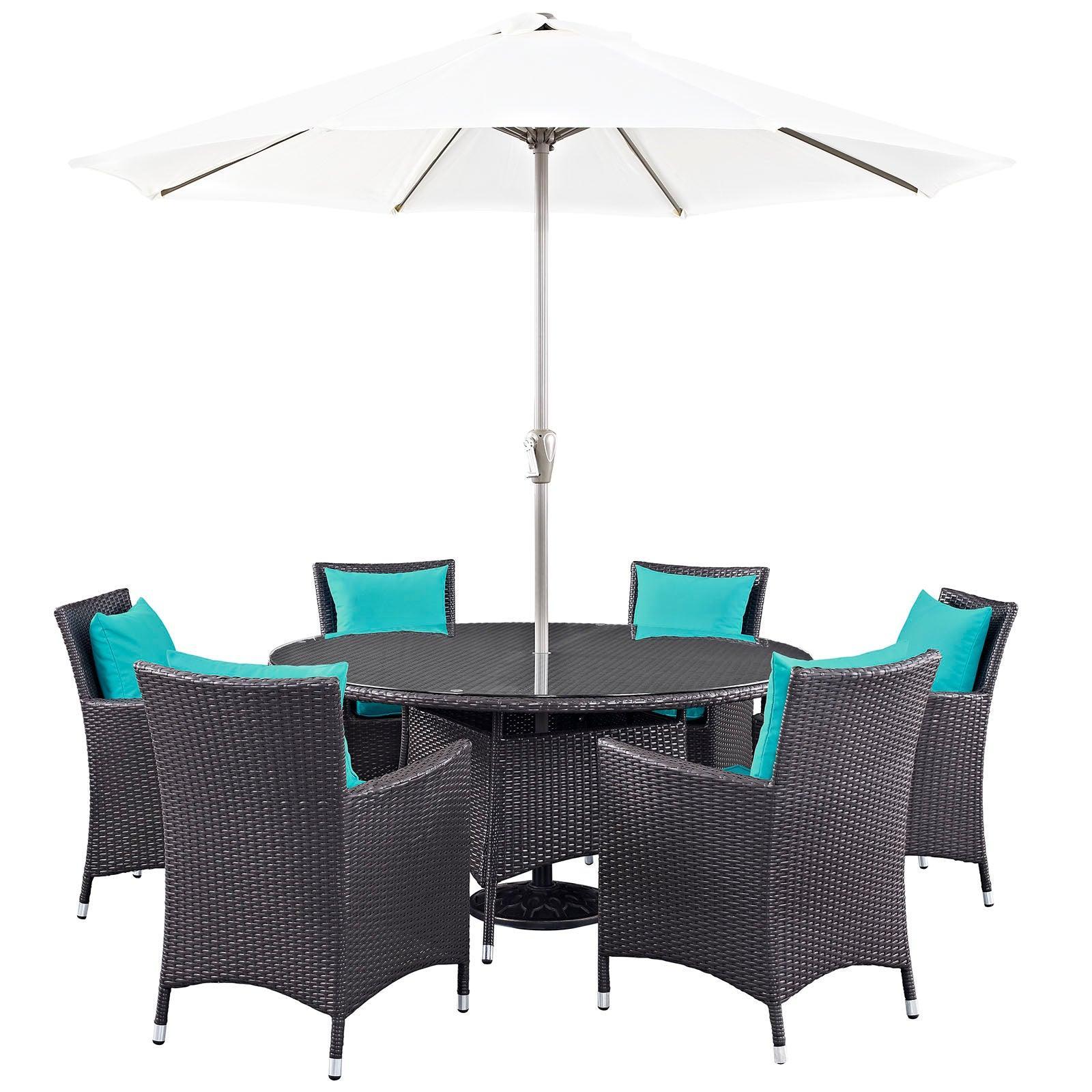 Modway Convene 8 Piece Outdoor Patio Dining Set FredCo
