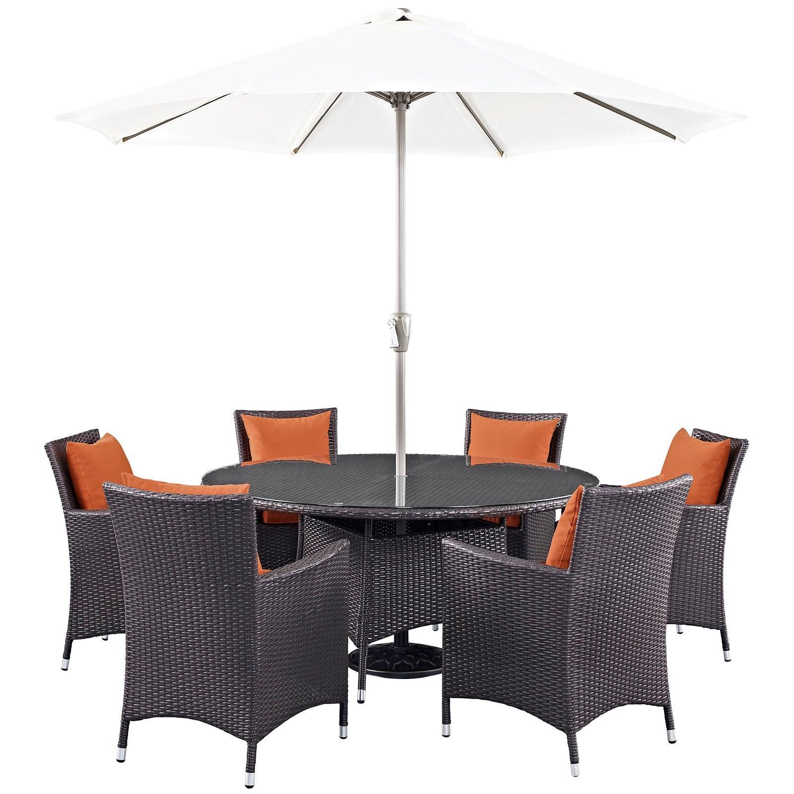 Modway Convene 8 Piece Outdoor Patio Dining Set FredCo