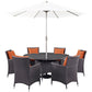 Modway Convene 8 Piece Outdoor Patio Dining Set FredCo