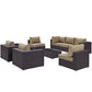 Modway Convene 8 Piece Outdoor Patio Sectional Set, EEI-2203 FredCo