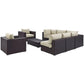 Modway Convene 8 Piece Outdoor Patio Sectional Set, EEI-2203 FredCo