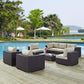 Modway Convene 8 Piece Outdoor Patio Sectional Set, EEI-2203 FredCo