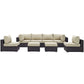 Modway Convene 8 Piece Outdoor Patio Sectional Set, EEI-2204 FredCo