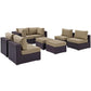 Modway Convene 8 Piece Outdoor Patio Sectional Set, EEI-2204 FredCo