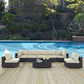Modway Convene 8 Piece Outdoor Patio Sectional Set, EEI-2205 FredCo