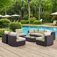 Modway Convene 8 Piece Outdoor Patio Sectional Set, EEI-2205 FredCo