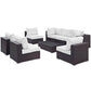 Modway Convene 8 Piece Outdoor Patio Sectional Set, EEI-2205 FredCo