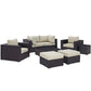 Modway Convene 8 Piece Outdoor Patio Sectional Set, EEI-2206 FredCo