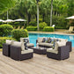 Modway Convene 8 Piece Outdoor Patio Sectional Set, EEI-2370 FredCo