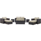 Modway Convene 8 Piece Outdoor Patio Sofa Set FredCo