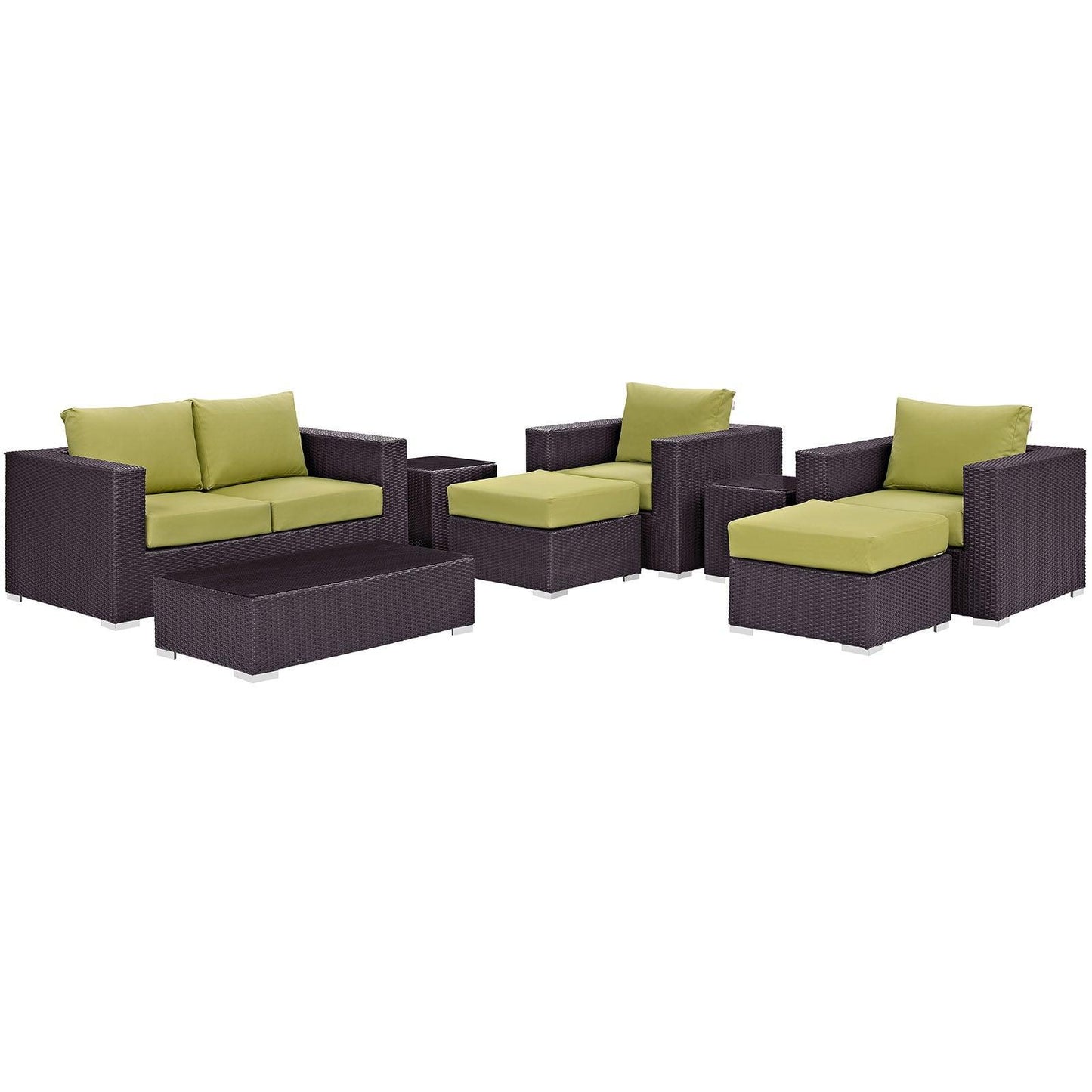 Modway Convene 8 Piece Outdoor Patio Sofa Set FredCo