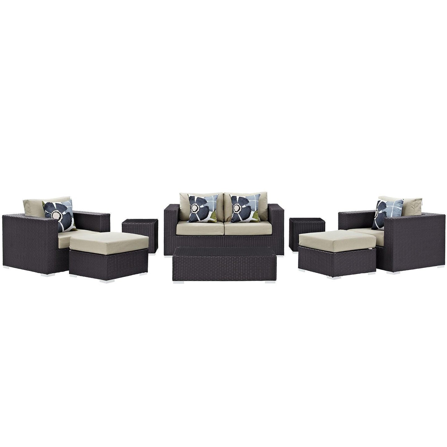 Modway Convene 8 Piece Outdoor Patio Sofa Set, EEI-2352 FredCo