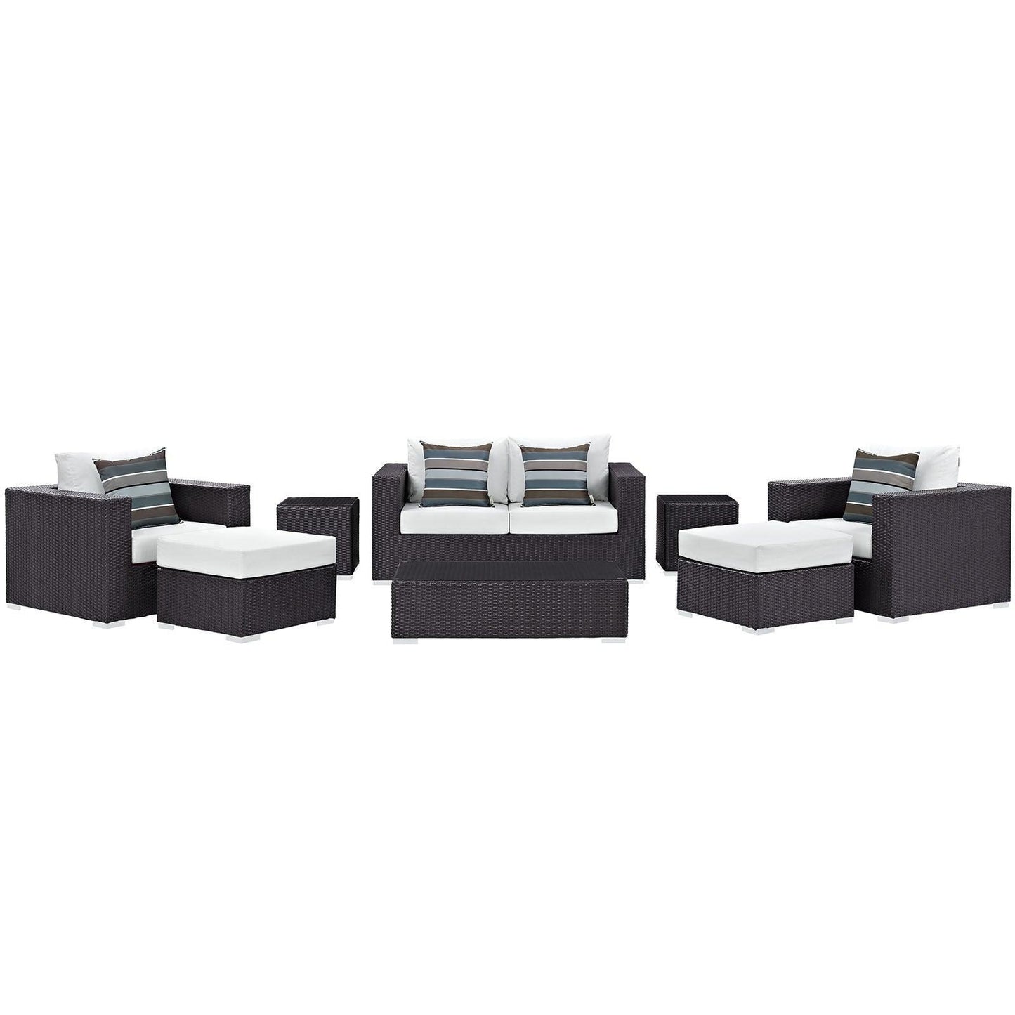 Modway Convene 8 Piece Outdoor Patio Sofa Set, EEI-2352 FredCo