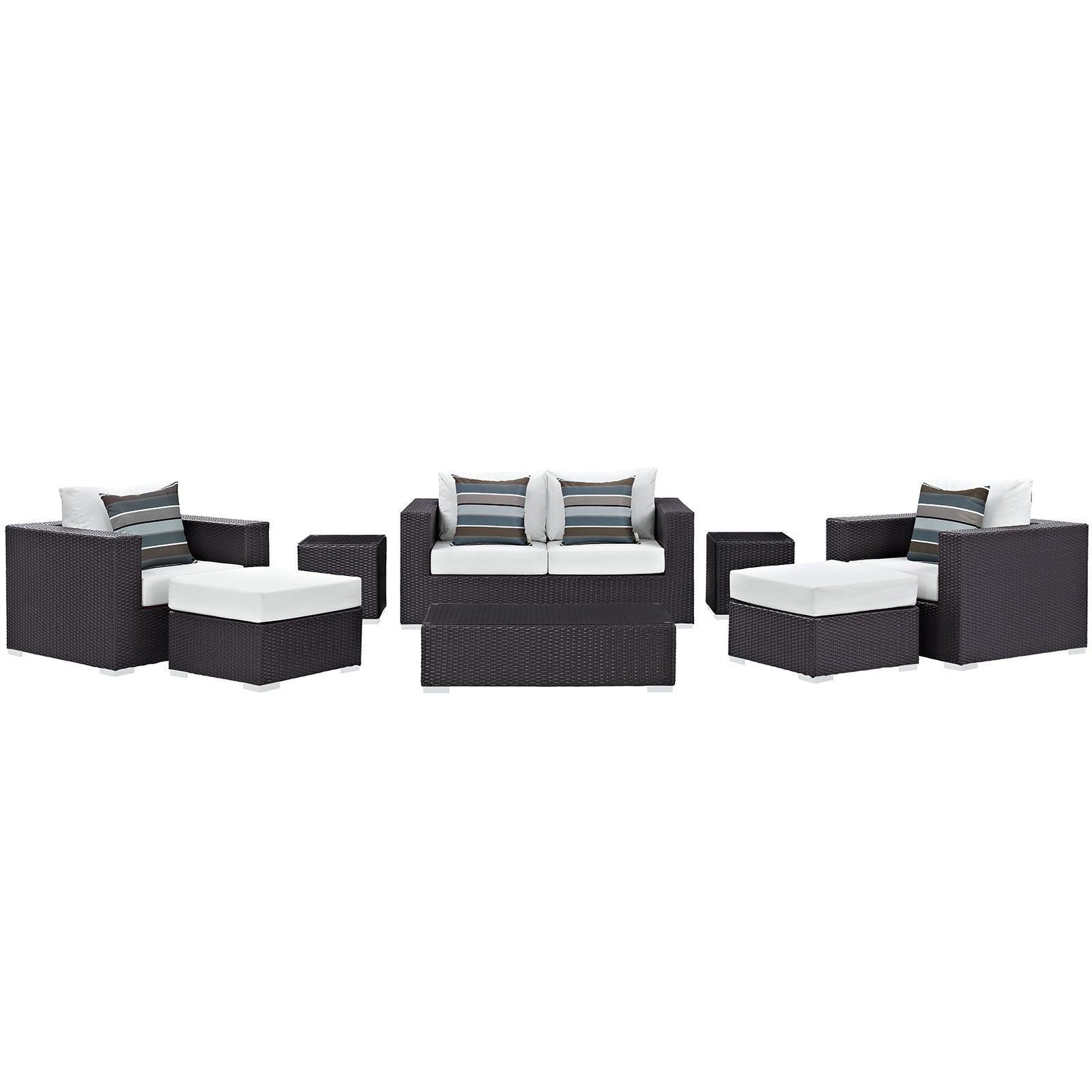 Modway Convene 8 Piece Outdoor Patio Sofa Set, EEI-2352 FredCo