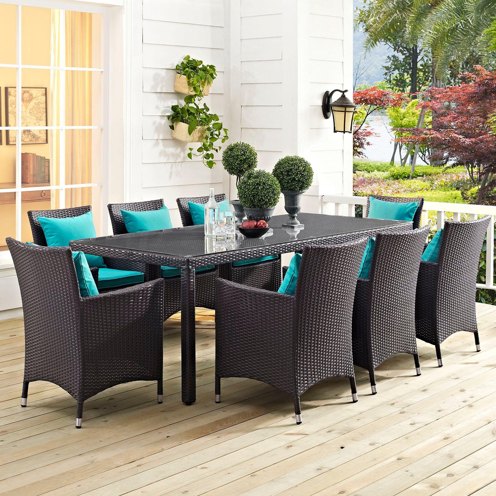 Modway Convene 82" Outdoor Patio Dining Table FredCo