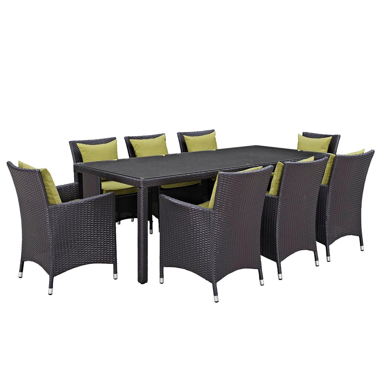 Modway Convene 9 Piece Outdoor Patio Dining Set FredCo