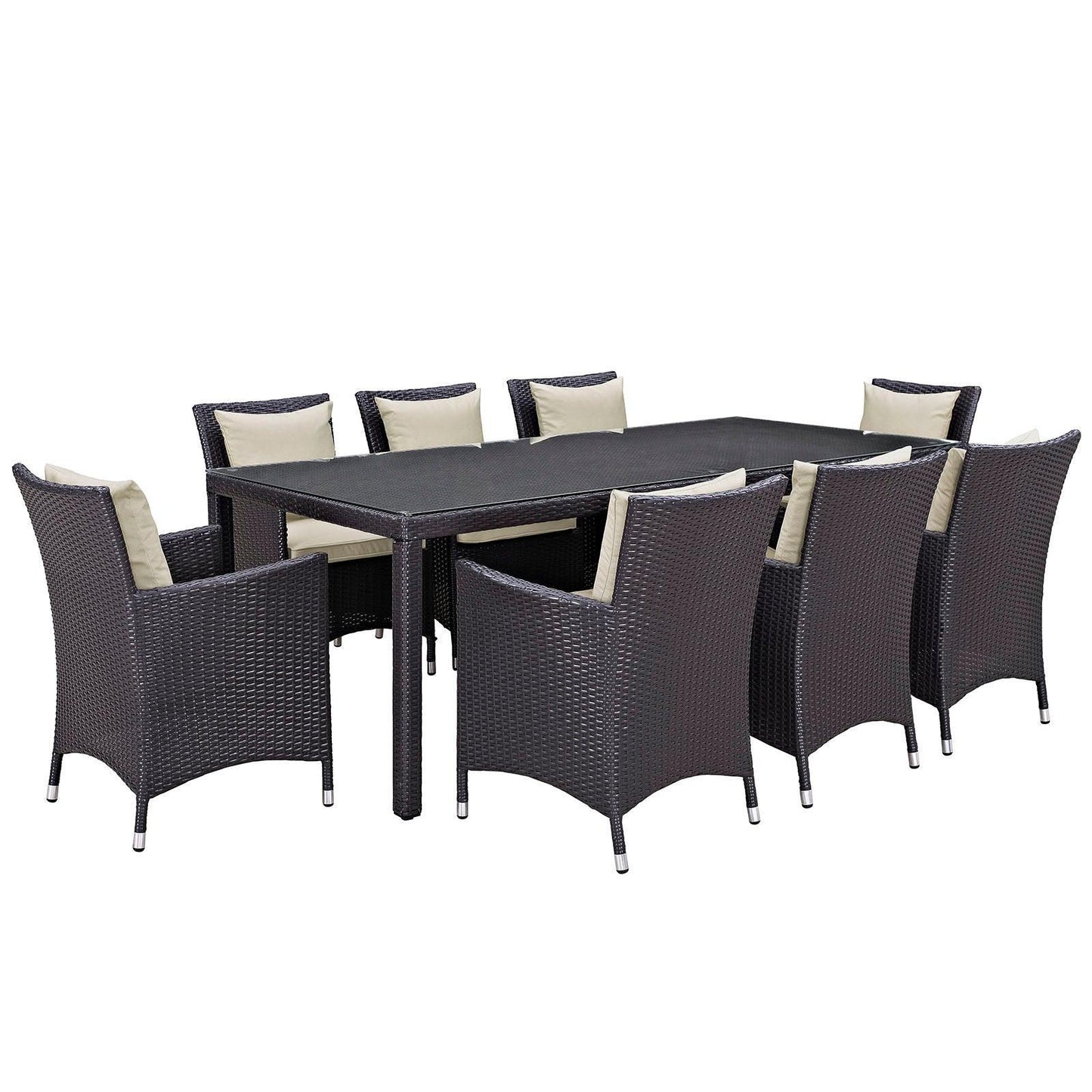 Modway Convene 9 Piece Outdoor Patio Dining Set FredCo