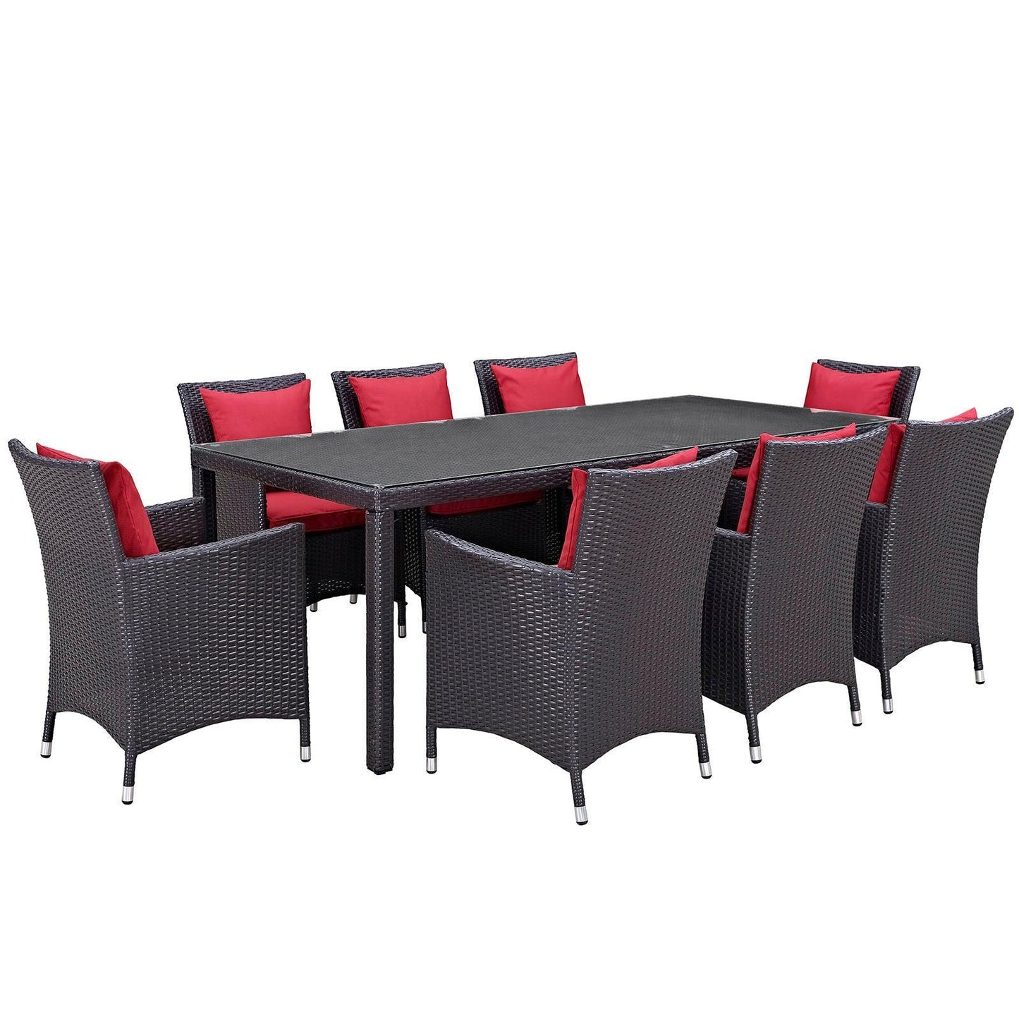 Modway Convene 9 Piece Outdoor Patio Dining Set FredCo