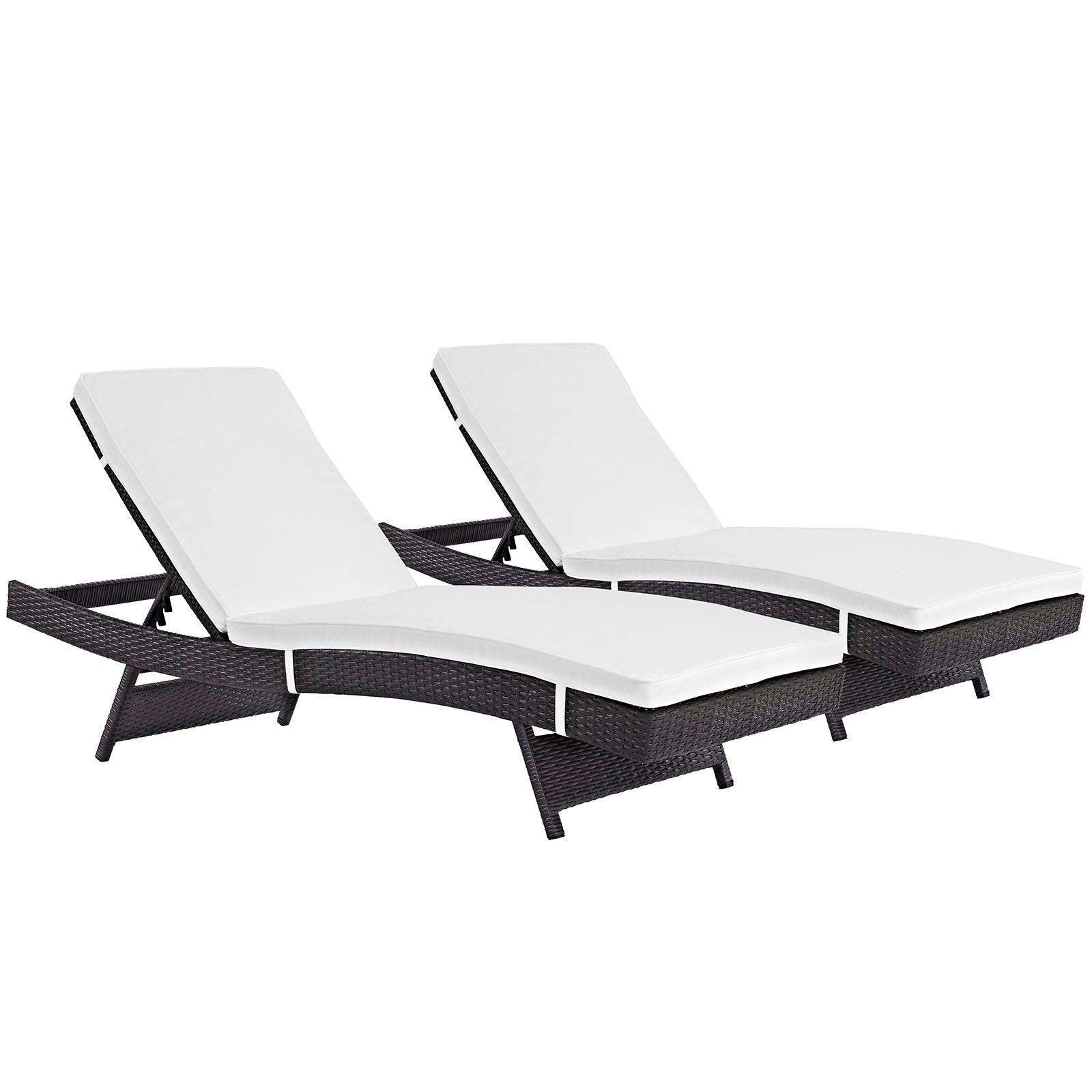 Modway Convene Chaise Outdoor Patio Set of 2 FredCo