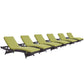 Modway Convene Chaise Outdoor Patio Set of 6 FredCo