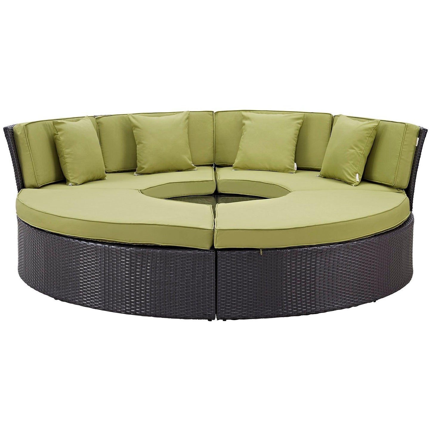 Modway Convene Circular Outdoor Patio Daybed Set FredCo