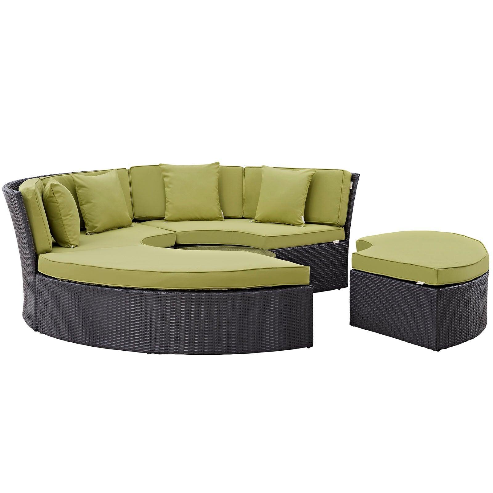 Modway Convene Circular Outdoor Patio Daybed Set FredCo