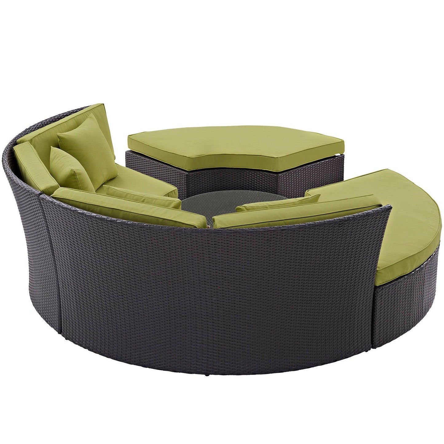 Modway Convene Circular Outdoor Patio Daybed Set FredCo