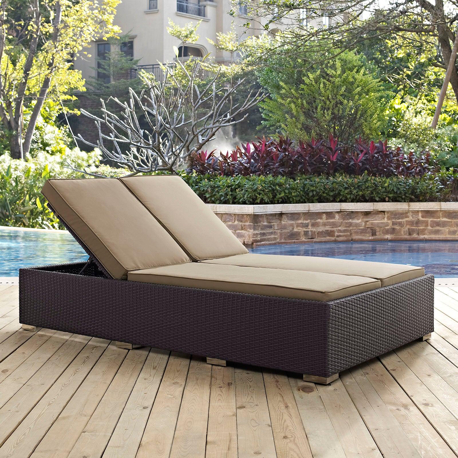 Modway Convene Double Outdoor Patio Chaise FredCo