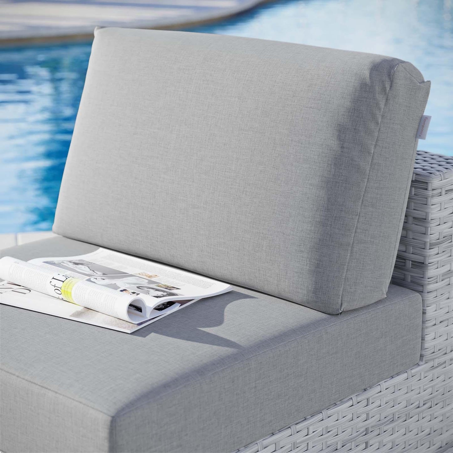 Modway Convene Outdoor Patio Armless Chair FredCo