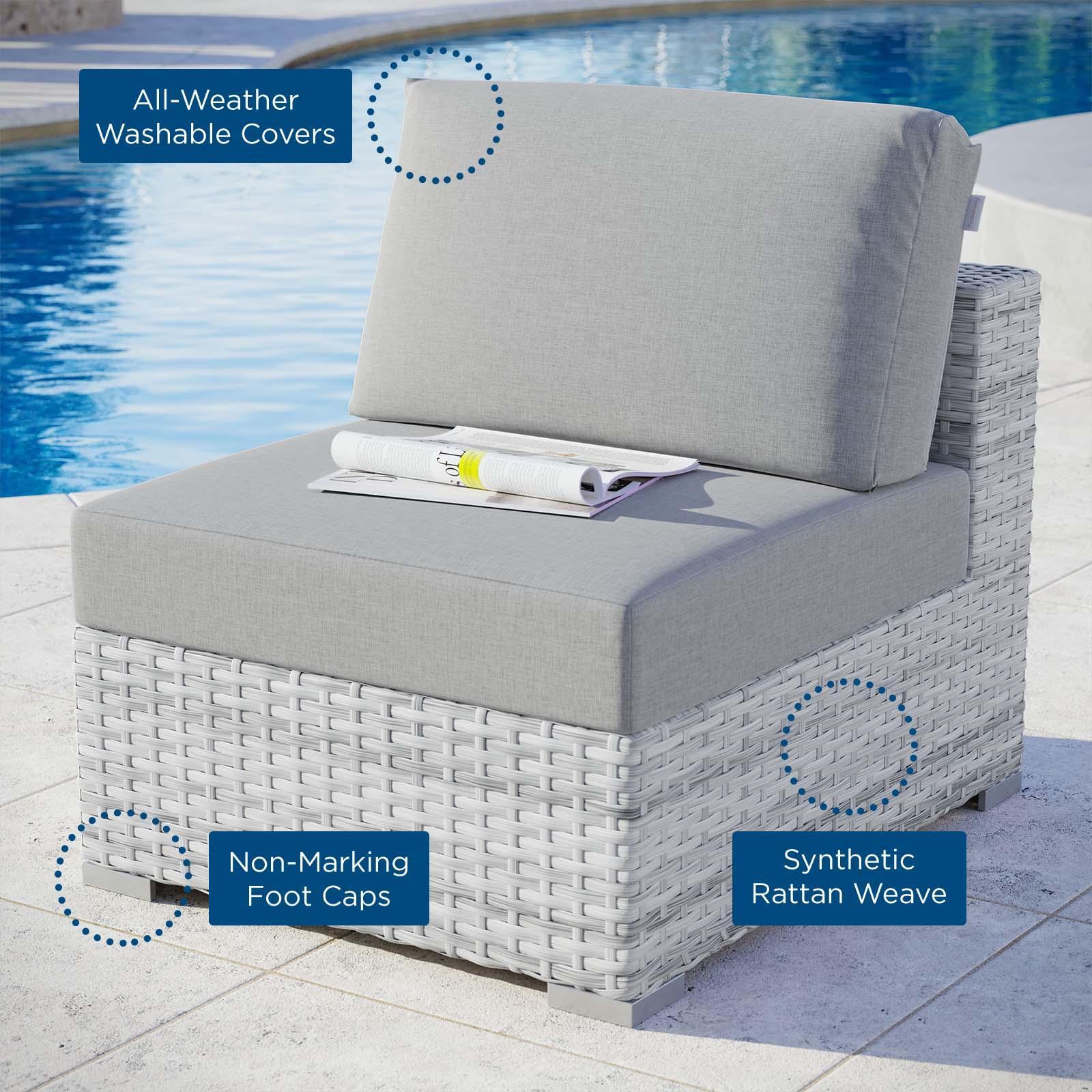 Modway Convene Outdoor Patio Armless Chair FredCo