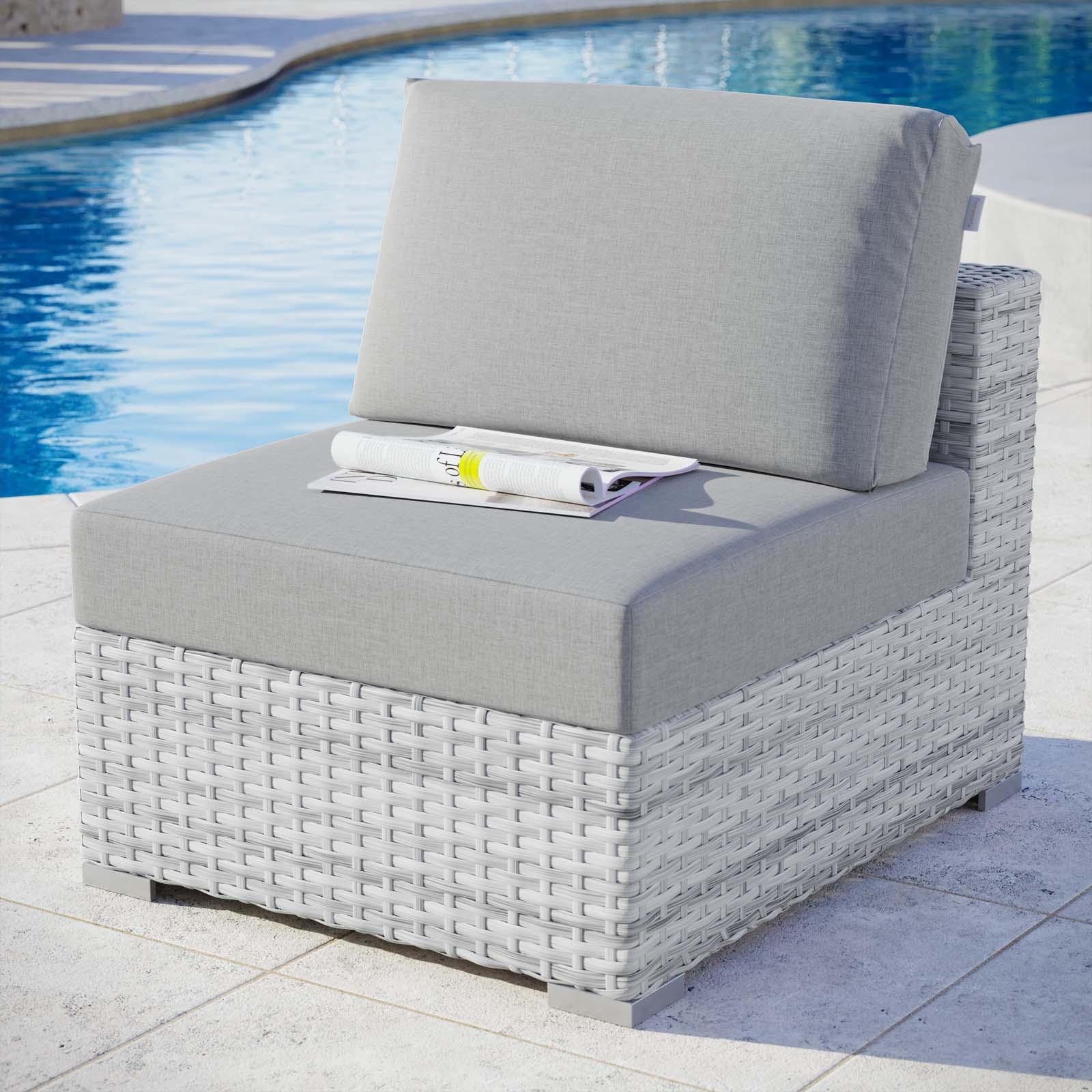 Modway Convene Outdoor Patio Armless Chair FredCo