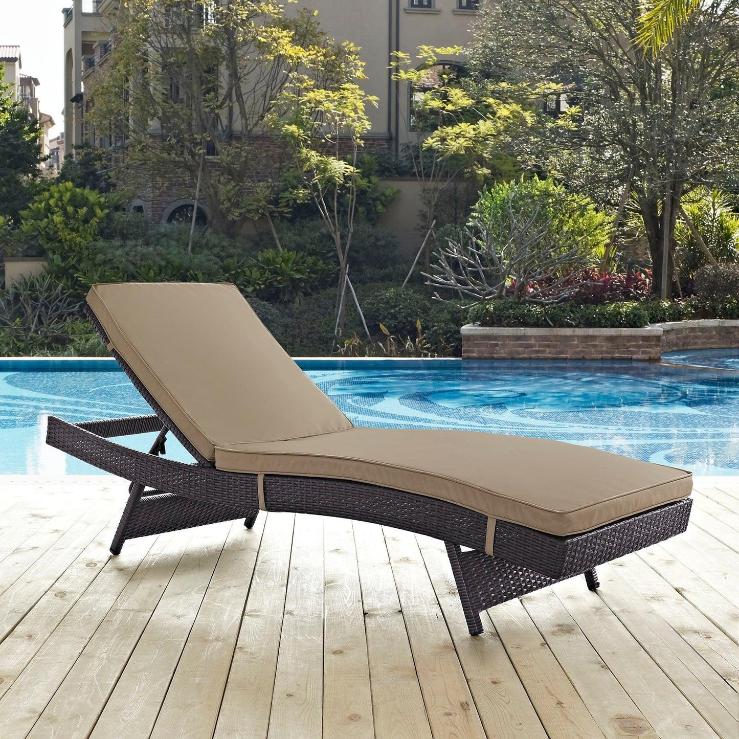 Modway Convene Outdoor Patio Chaise FredCo