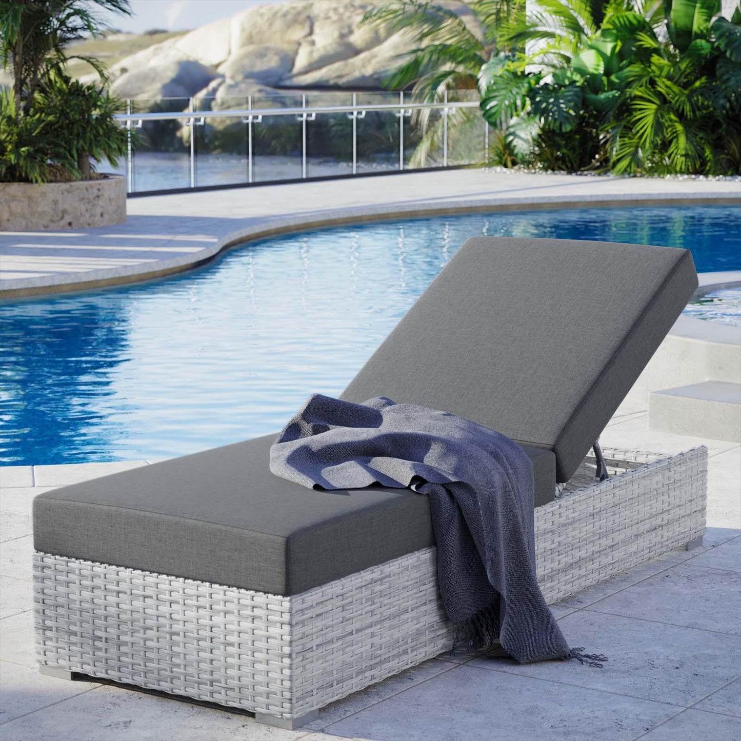 Modway Convene Outdoor Patio Chaise, EEI-4307 FredCo