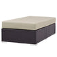 Modway Convene Outdoor Patio Fabric Rectangle Ottoman FredCo
